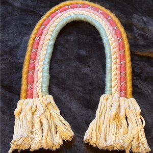 Colorful Woven Rainbow Wall Hanging